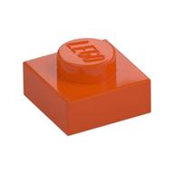 Plate 1 × 1 Reddish Orange