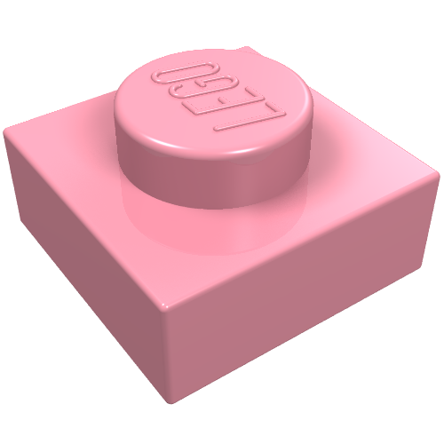 Plate 1 × 1 Pink