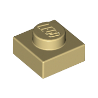 Plate 1 × 1 Tan