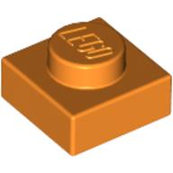Platte 1 × 1 Orange