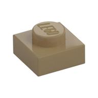 Platte 1 × 1 Dunkelbeige