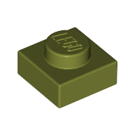Plate 1 × 1 Olive Green