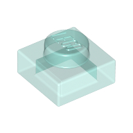 Platte 1 × 1 Transparent-Hellblau