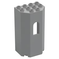 Panel 3 × 4 × 6 with Arched Window Light Bluish Gray