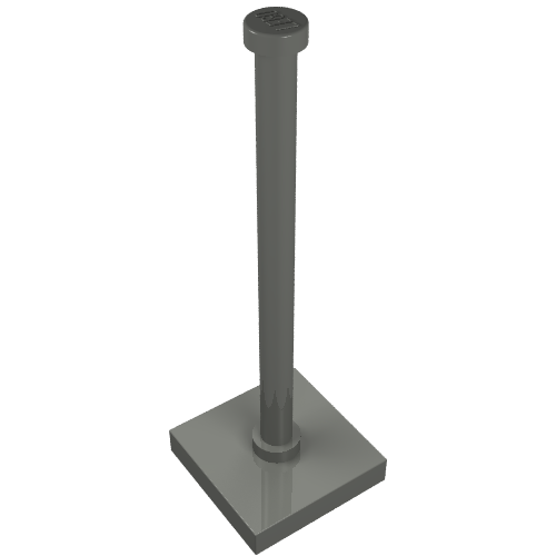 Tile Special 2 × 2 with Bar and Stud Dark Bluish Gray