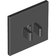 Road Sign Clip-on 2 × 2 Square Black