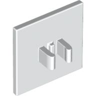 Road Sign Clip-on 2 × 2 Square White