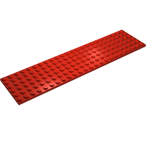 Plate 6 × 24 Red