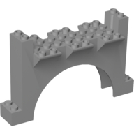 Brick Arch 2 × 12 × 6 with Grooves Hellblaugrau