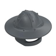 Helmet with Chinstrap and Wide Brim Mattsilber