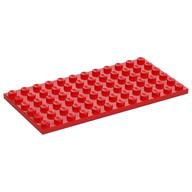 Plate 6 × 12 Red