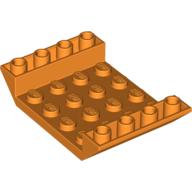 Brick Sloped Inverted 45° 6 × 4 Double with 4 × 4 Recessed Orange