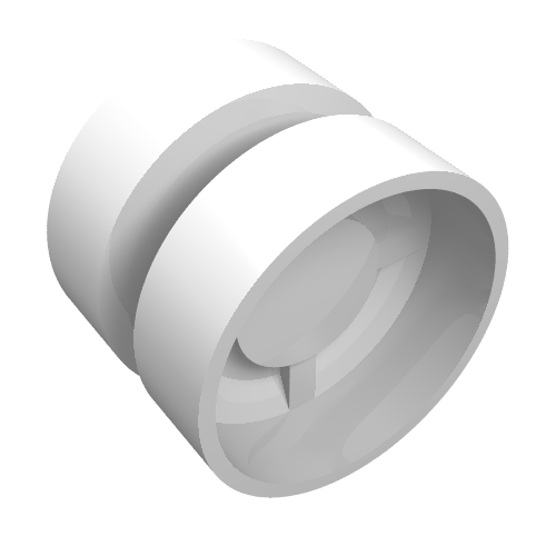 Wheel 18 × 14 with Tread Small Hub White