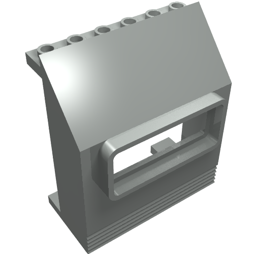 Panel 3 × 6 × 6 Sloped with Window Light Gray