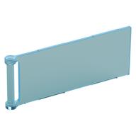Flag 7 × 3 with Rod Transparent-Hellblau