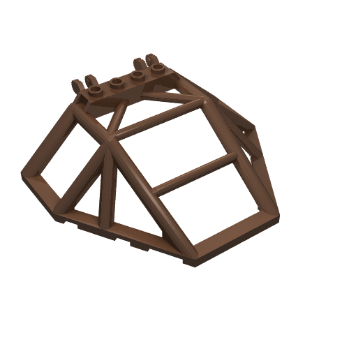 Windscreen 10 × 14 × 2 2/3 Roll Cage Brown