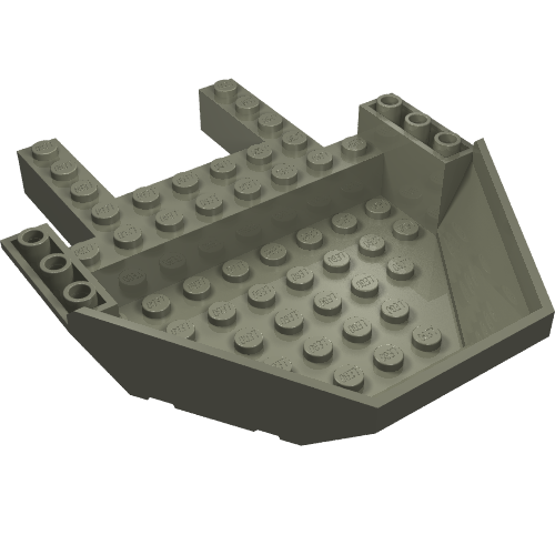 Brick Wedged, Sloped Inverted 12 × 10 × 2 2/3 Cockpit
