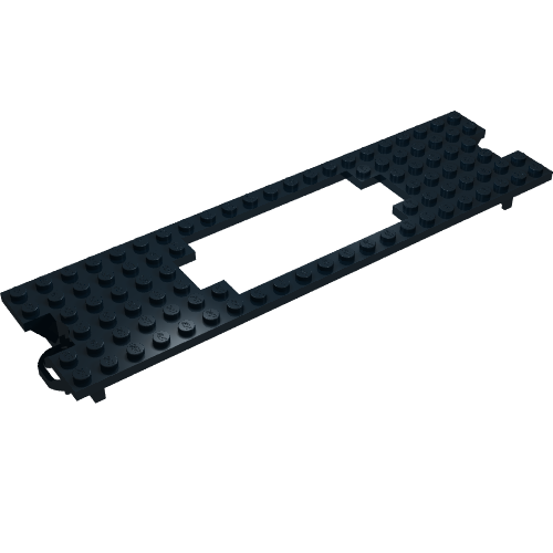 Vehicle Base, Train 6 × 22 Type 1 Motor Opening Black