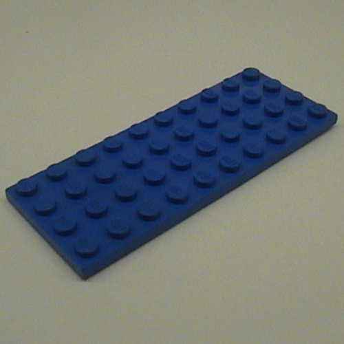 Platte 4 × 10 mit Rille Blau