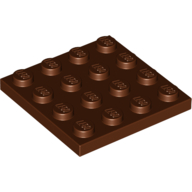 Plate 4 × 4 Reddish Brown