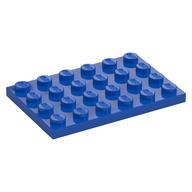Plate 4 × 6 Blue