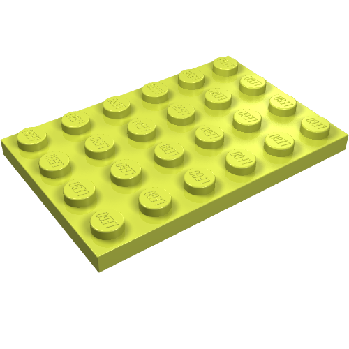 Platte 4 × 6 Medium Lime