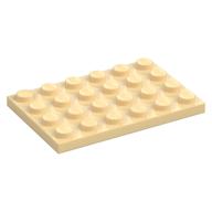 Platte 4 × 6 Beige