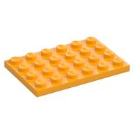 Plate 4 × 6 Bright Light Orange