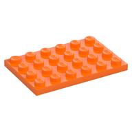 Plate 4 × 6 Orange