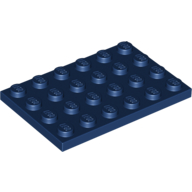 Platte 4 × 6 Dunkelblau