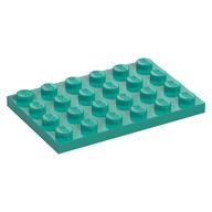 Plate 4 × 6 Dark Turquoise