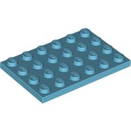 Plate 4 × 6 Medium Azure