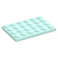 Plate 4 × 6 Light Aqua