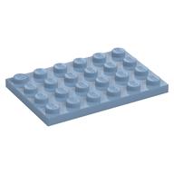 Plate 4 × 6 Sand Blue