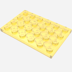 Plate 4 × 6 Trans-Yellow