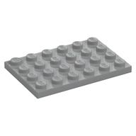 Plate 4 × 6 Light Bluish Gray