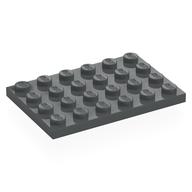 Plate 4 × 6 Dark Bluish Gray