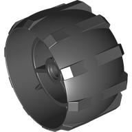 Wheel Hard Plastic Spoked Schwarz
