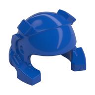 Helmet with Breathing Apparatus and Headlights Blue