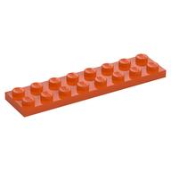 Plate 2 × 8 Reddish Orange