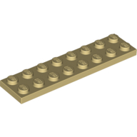 Platte 2 × 8 Beige
