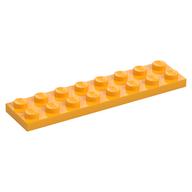 Plate 2 × 8 Bright Light Orange