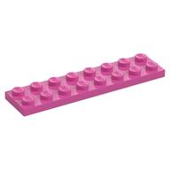 Platte 2 × 8 Mitteldunkelrosa