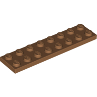 Platte 2 × 8 Mittelnougat