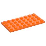 Plate 4 × 8 Orange