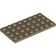 Platte 4 × 8 Dunkelbeige