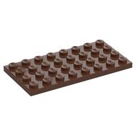 Plate 4 × 8 Brown