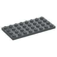 Platte 4 × 8 Dunkelblaugrau