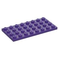 Plate 4 × 8 Dark Purple