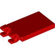 Fliese speziell 2 × 3 mit 2 Clips [abgewinkelt Clips] Rot